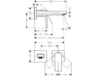 Hansgrohe Metropol - Umyvadlová baterie pod omítku, 2-otvorová instalace, chrom 32525000