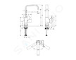 Hansgrohe Metropol - Umyvadlová baterie s výpustí Push-Open, chrom 32511000