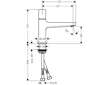 Hansgrohe Metropol - Umyvadlová baterie Select 100 s výpustí Push-Open, chrom 32570000