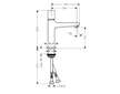 Hansgrohe Metropol - Umyvadlová baterie Select 110 s výpustí Push-Open, chrom 32571000
