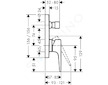 Hansgrohe Metropol - Vanová baterie pod omítku, chrom 32545000