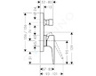 Hansgrohe Metropol - Vanová baterie pod omítku, matná černá 32545670