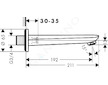 Hansgrohe Novus - Vanová vpusť, chrom 71320000