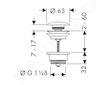 Hansgrohe Odtokové soupravy - Odtoková souprava Push-Open, kartáčovaný bronz 50100140