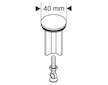 Hansgrohe Odtokové soupravy - Výtoková zátka kompletní, matný chrom 96026880