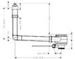 Hansgrohe Příslušenství - Umyvadlová odtoková a přepadová souprava, bílá 50005000