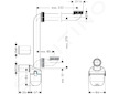 Hansgrohe Příslušenství - Umyvadlový sifon, úsporný, 32 mm, bílá 54235000