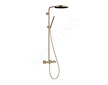 Hansgrohe Pulsify S Puro - Sprchový set s termostatem, průměr 26 cm, 1 proud, kartáčovaný bronz 24222140