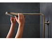 Hansgrohe Pulsify S Puro - Sprchový set s termostatem, průměr 26 cm, 1 proud, kartáčovaný bronz 24222140
