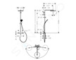 Hansgrohe Pulsify S Puro - Sprchový set s termostatem, průměr 26 cm, 3 proudy, chrom 24236000