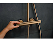 Hansgrohe Pulsify S Puro - Sprchový set s termostatem, průměr 26 cm, 3 proudy, kartáčovaný bronz 24237140