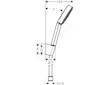 Hansgrohe Pulsify S - Set sprchové hlavice, 1 proud, držáku a hadice 125 cm, chrom 24301000