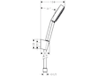 Hansgrohe Pulsify S - Set sprchové hlavice, držáku a hadice, EcoSmart+, matná bílá 24307700
