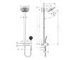 Hansgrohe Pulsify S - Sprchový set s termostatem, průměr 26 cm, 3 proudy, chrom 24240000