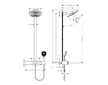 Hansgrohe Pulsify S - Sprchový set s termostatem, průměr 26 cm, 3 proudy, chrom 24240000