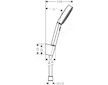 Hansgrohe Pulsify Select - Set sprchové hlavice, 3 proudy, držáku a hadice 125 cm, chrom 24302000