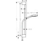 Hansgrohe Pulsify Select - Set sprchové hlavice, 3 proudy, EcoSmart, tyče 67 cm a hadice, chrom 24161000
