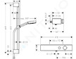 Hansgrohe Pulsify Select - Sprchový set Relaxation s termostatem, 3 proudy, s tyčí 65 cm, chrom 24260000