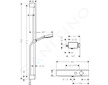 Hansgrohe Pulsify Select - Sprchový set Relaxation s termostatem, 3 proudy, s tyčí 90 cm, chrom 24270000