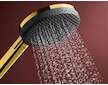 Hansgrohe Raindance Alive Select S - Set sprchové hlavice, tyče a hadice, 3 proudy, EcoSmart, leštěný vzhled zlata 24600990