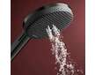 Hansgrohe Raindance Alive Select S - Sprchová hlavice, 3 proudy, EcoSmart, kartáčovaný černý chrom 24511340