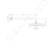 Hansgrohe Raindance Classic - Hlavová sprcha 270 Air, 1 proud, rameno 39 cm, chrom/vzhled zlata 27424090