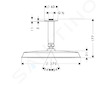 Hansgrohe Raindance Classic - Horní sprcha 240 Air 1jet s přívodem od stropu 10 cm, chrom 27405000