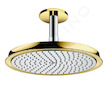 Hansgrohe Raindance Classic - Horní sprcha 240 Air 1jet s přívodem od stropu 10 cm, chrom/vzhled zlata 27405090