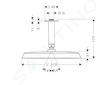 Hansgrohe Raindance Classic - Horní sprcha 240 Air 1jet s přívodem od stropu 10 cm, chrom/vzhled zlata 27405090