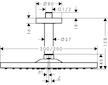 Hansgrohe Raindance E - Hlavová sprcha 300 Air, 1 proud, se stropním připojením, kartáčovaný bronz 26250140