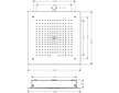 Hansgrohe Raindance E - Hlavová sprcha, 40x40 cm, EcoSmart, chrom 26253000