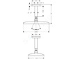 Hansgrohe Raindance - Hlavová sprcha 240, 1 proud, přívod od stropu 10 cm, chrom 27477000
