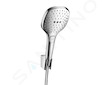 Hansgrohe Raindance Select E - Set sprchové hlavice, 3 proudy, držáku a hadice, chrom 26720000