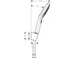 Hansgrohe Raindance Select E - Set sprchové hlavice, 3 proudy, držáku a hadice, chrom 26720000