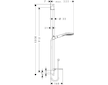 Hansgrohe Raindance Select E - Sprchová souprava 120, 3 proudy, bílá/chrom 26621400
