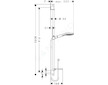 Hansgrohe Raindance Select E - Sprchová souprava 120, 3 proudy, EcoSmart 9 l/min, chrom 26623000