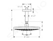 Hansgrohe Raindance Select S - Hlavová sprcha 240, 2 proudy, EcoSmart 9 l/min, sprchové rameno 10 cm, chrom 26469000