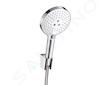 Hansgrohe Raindance Select S - Set sprchové hlavice, 3 proudy, držáku a hadice, bílá/chrom 26721400