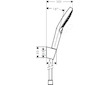 Hansgrohe Raindance Select S - Sprchová souprava 120 3jet P s držákem a sprchovou hadicí 1,25 m, chrom 27669000