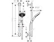Hansgrohe Raindance Select S - Sprchová souprava 120 EcoSmart/Unica'Comfort 90, chrom 26323000