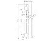Hansgrohe Raindance - Sprchová tyč 65 cm se sprchovou hadicí, chrom 28632000