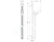 Hansgrohe Raindance - Sprchová tyč Unica 0,90 m s hadicí 1,6 m, chrom 27636000