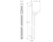 Hansgrohe Raindance - Sprchová tyč Unica 0,90 m s hadicí 1,6 m, chrom 27636000
