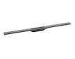 Hansgrohe RainDrain Flex - Lineární sprchový žlab s nerezovým roštem 1000, do prostoru, zkrátitelný, kartáčovaný černý chrom 560