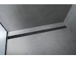 Hansgrohe RainDrain Flex - Lineární sprchový žlab s nerezovým roštem 1200, do prostoru, zkrátitelný, matná černá 56047670