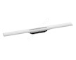 Hansgrohe RainDrain Flex - Lineární sprchový žlab s nerezovým roštem 800, do prostoru, zkrátitelný, matná bílá 56044700