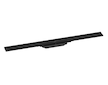 Hansgrohe RainDrain Flex - Lineární sprchový žlab s nerezovým roštem 800, do prostoru, zkrátitelný, matná černá 56044670