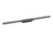 Hansgrohe RainDrain Flex - Lineární sprchový žlab s nerezovým roštem 900, do prostoru, zkrátitelný, kartáčovaný černý chrom 5604
