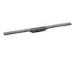 Hansgrohe RainDrain Flex - Lineární sprchový žlab s nerezovým roštem 900, do prostoru, zkrátitelný, kartáčovaný černý chrom 5604