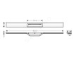Hansgrohe RainDrain Flex - Lineární sprchový žlab s nerezovým roštem 900, ke stěně, zkrátitelný, kartáčovaný bronz 56052140